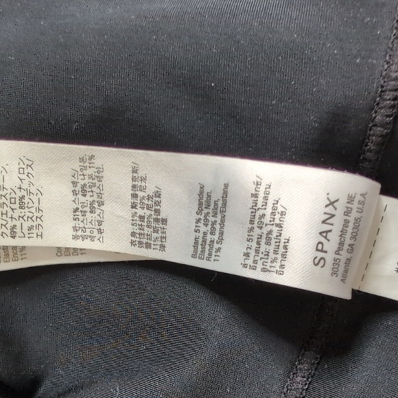 Spanx Red Hot Label Luxe & Lean Lace Full Slip Very Black M - Picture 8 of 15